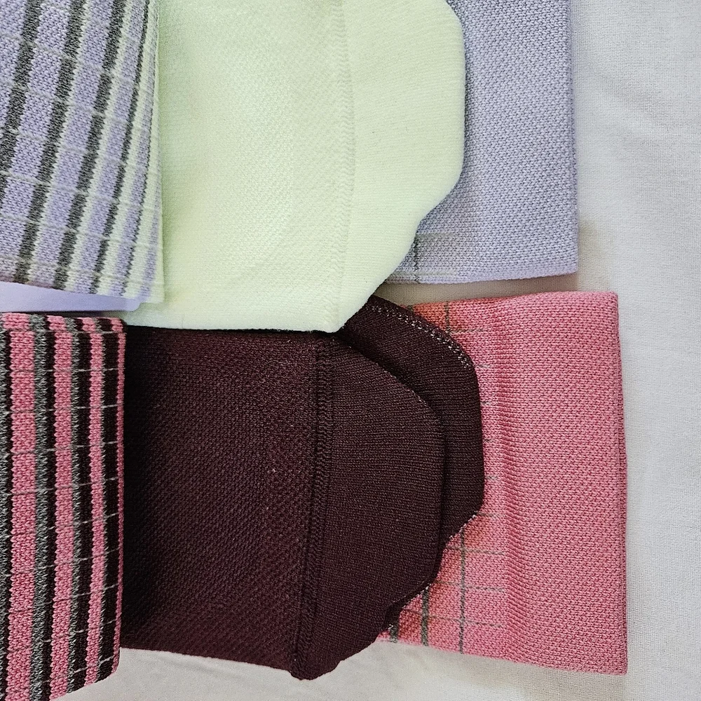 TWO PAIRS Lululemon Power Stride Crew Socks Pink Purple Women's Size Large 9-11